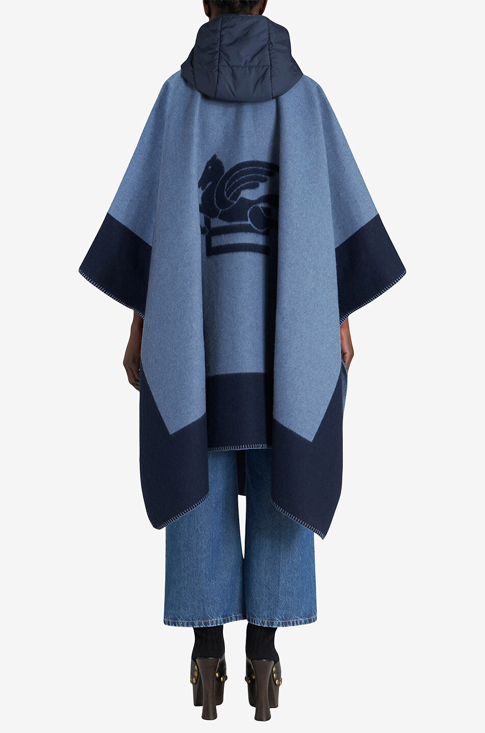 Cape colour block à capuche Pegaso