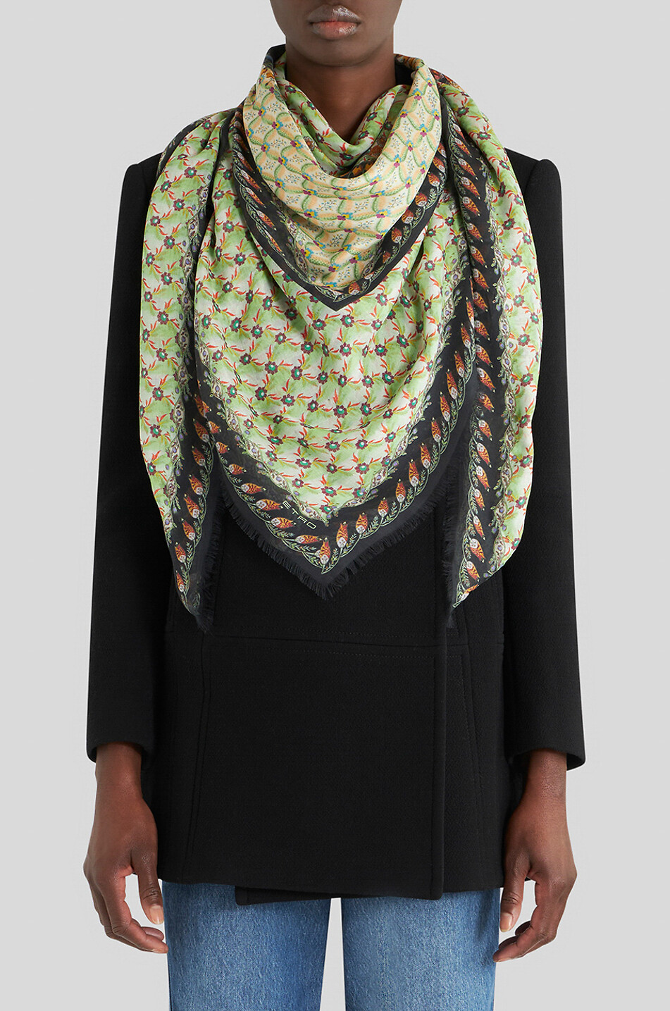 Floralia modal shawl
