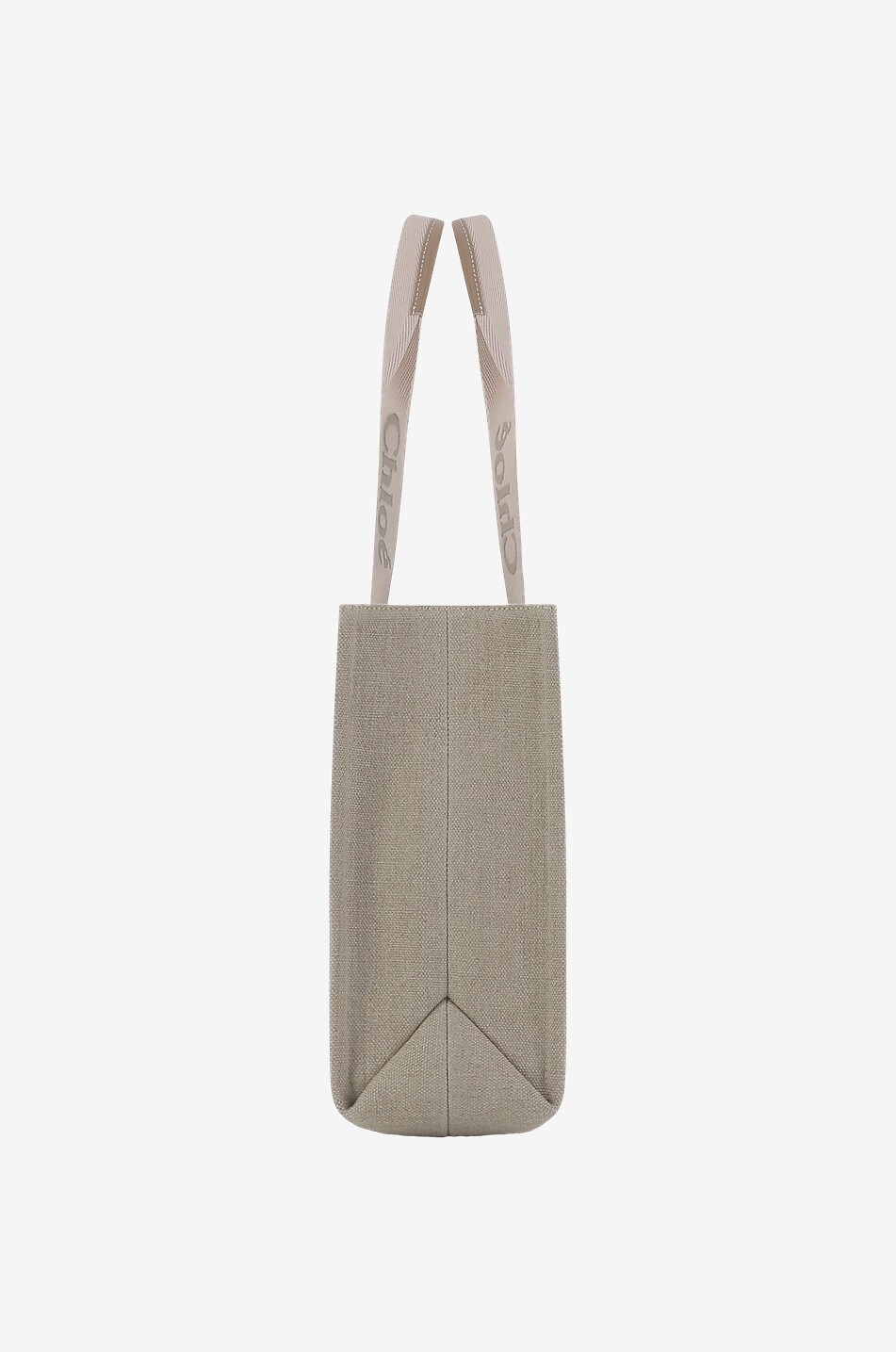 Woody canvas tote bag - CHLOE - BEIGE - Bongénie Outlet