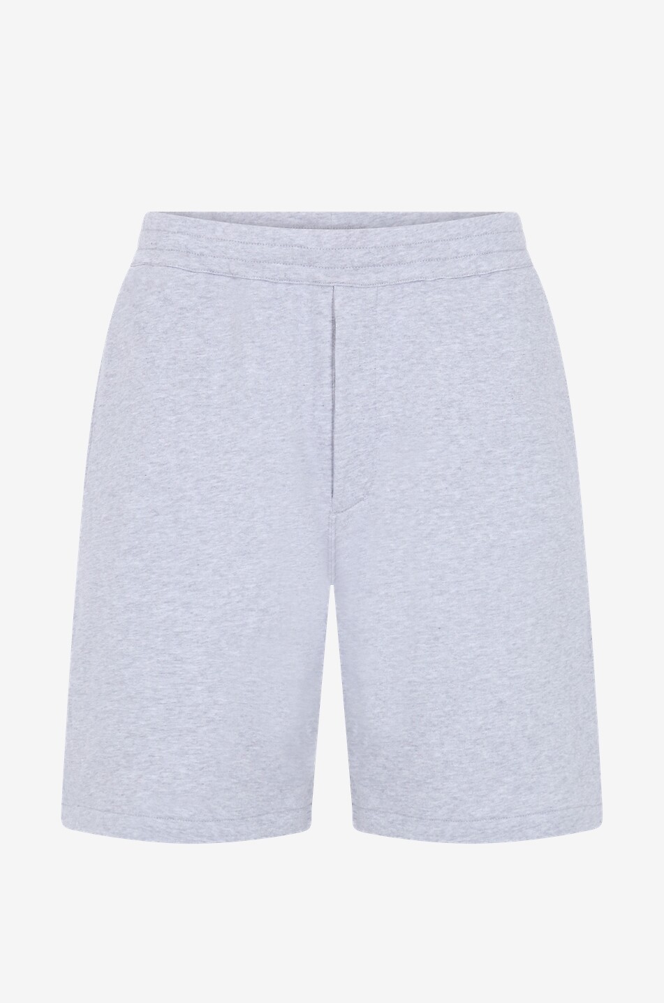 ALEXANDER McQUEEN Short chiné en molleton Selvedge Tape Homme Incolore 1