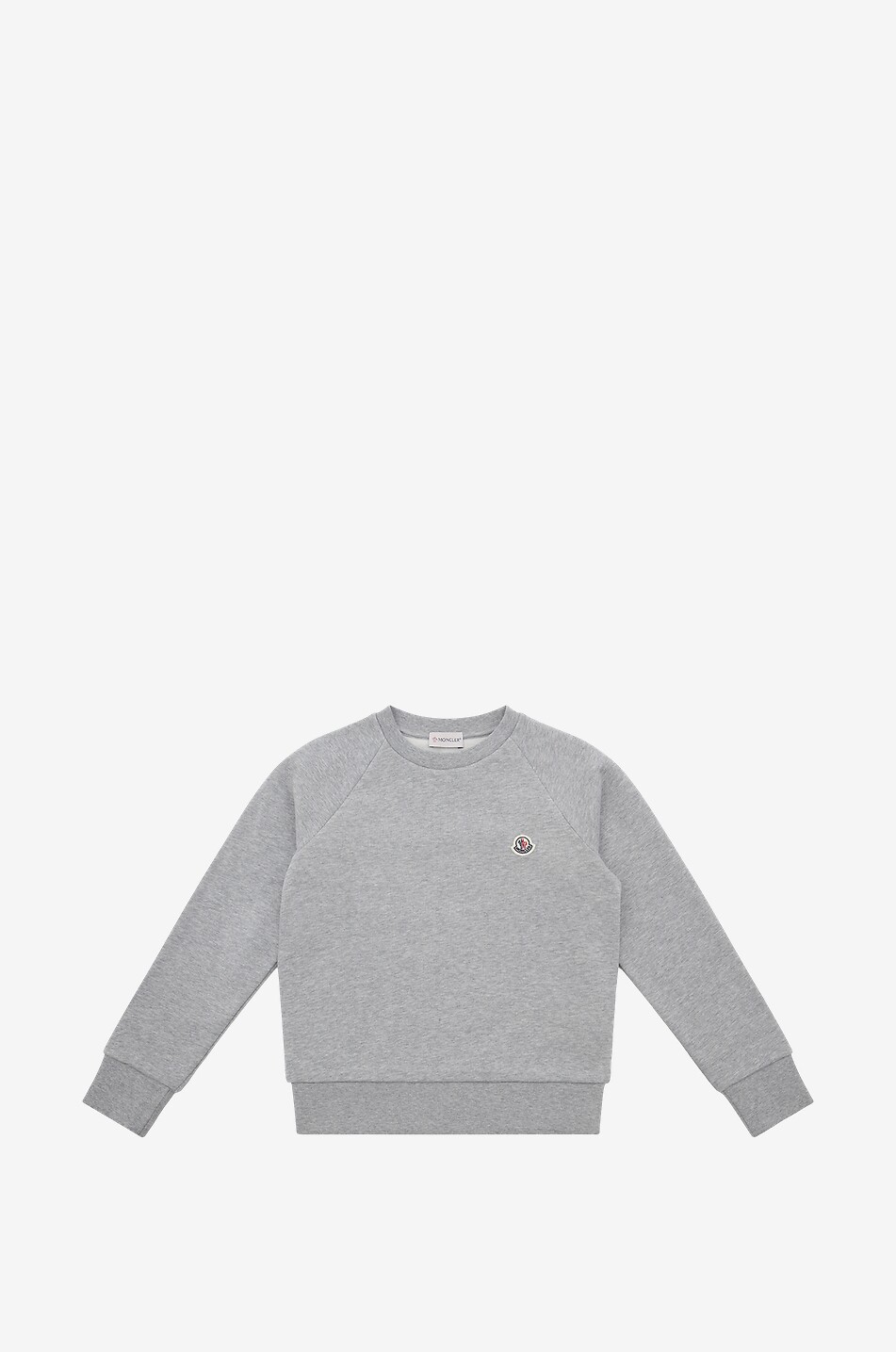 MONCLER Sweat-shirt garçon chiné à manches raglan Garçon GRIS 1