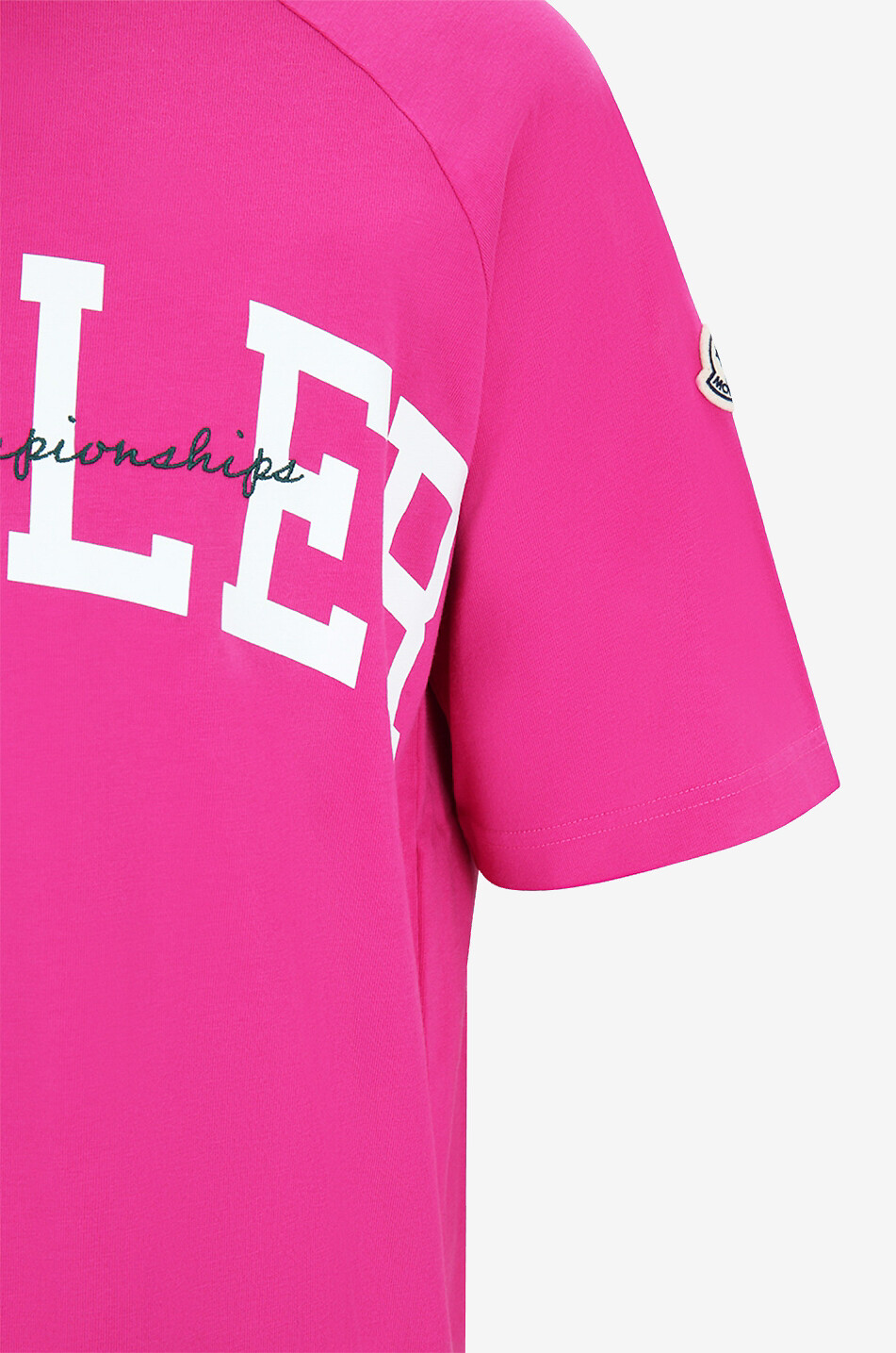 MONCLER World Boxing Championship raglan sleeve T-shirt Men PINK 3