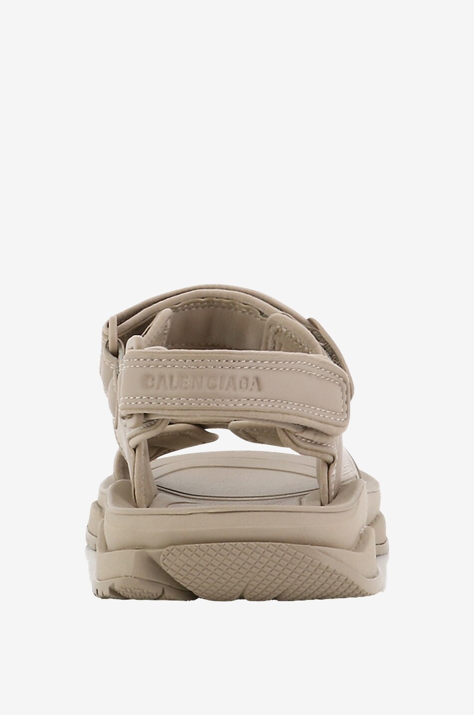BALENCIAGA Sandales plates esprit randonnée Tourist Femme BEIGE 4