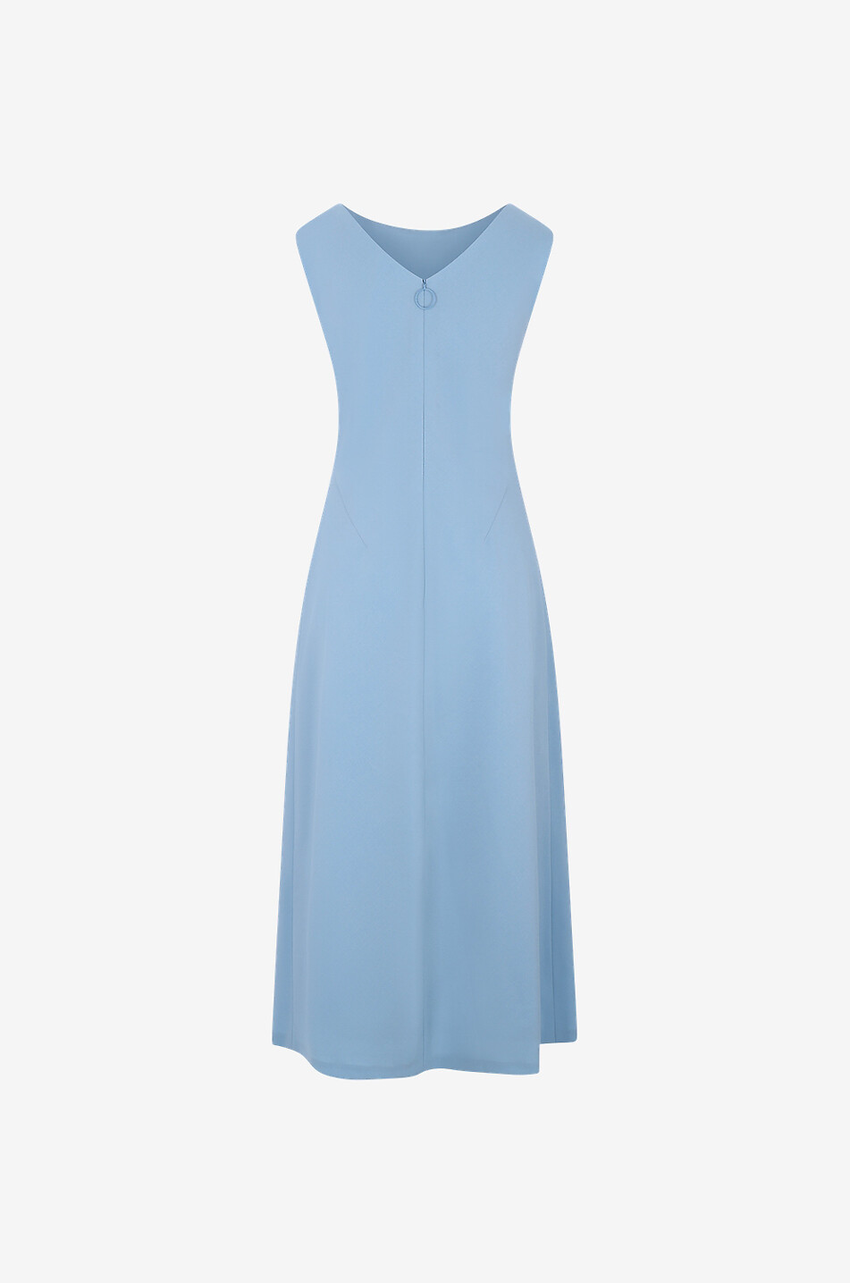 Robe midi sans manches en laine vierge