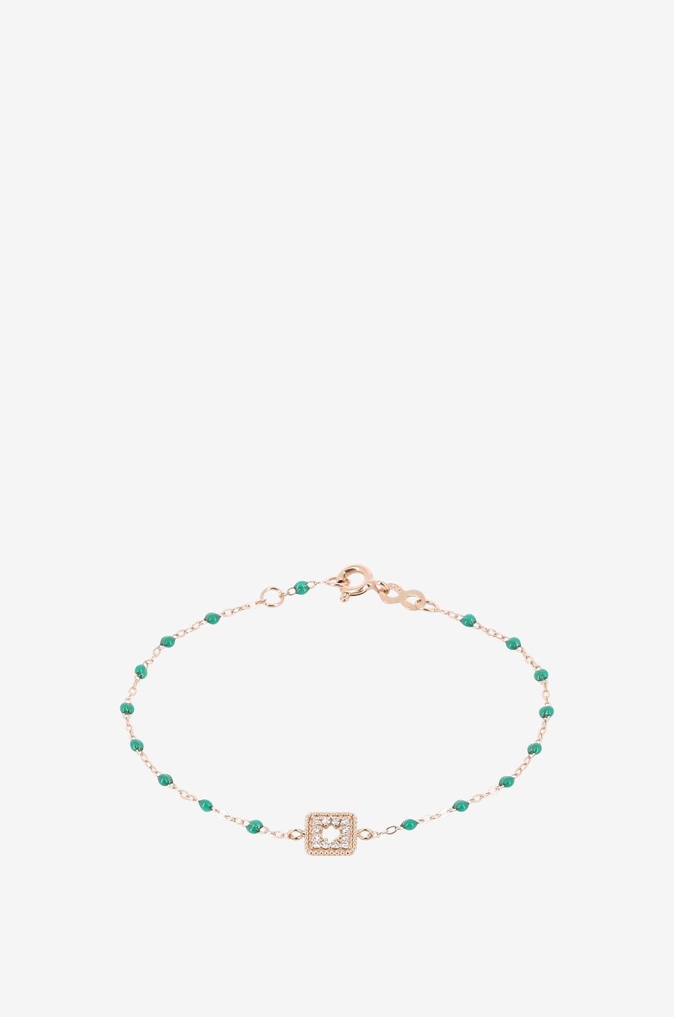 GIGI CLOZEAU Armband aus Roségold Trésor Eméraude Damen GRÜN 1