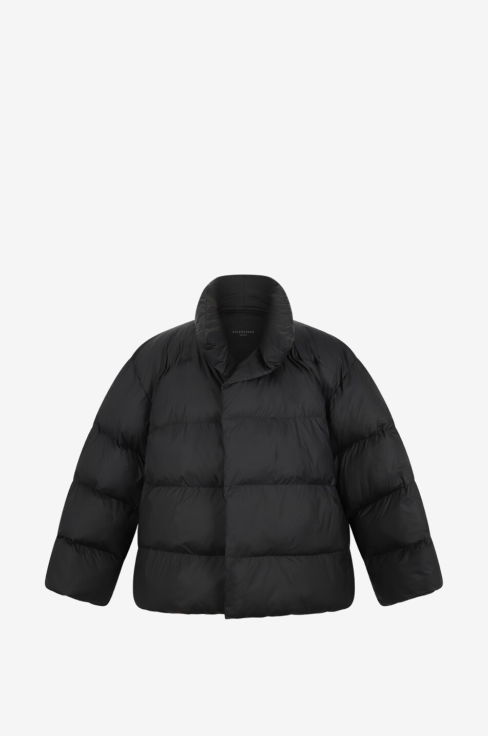 BALENCIAGA Beschichtete Oversize-Daunenjacke Wrap Herren SCHWARZ 1