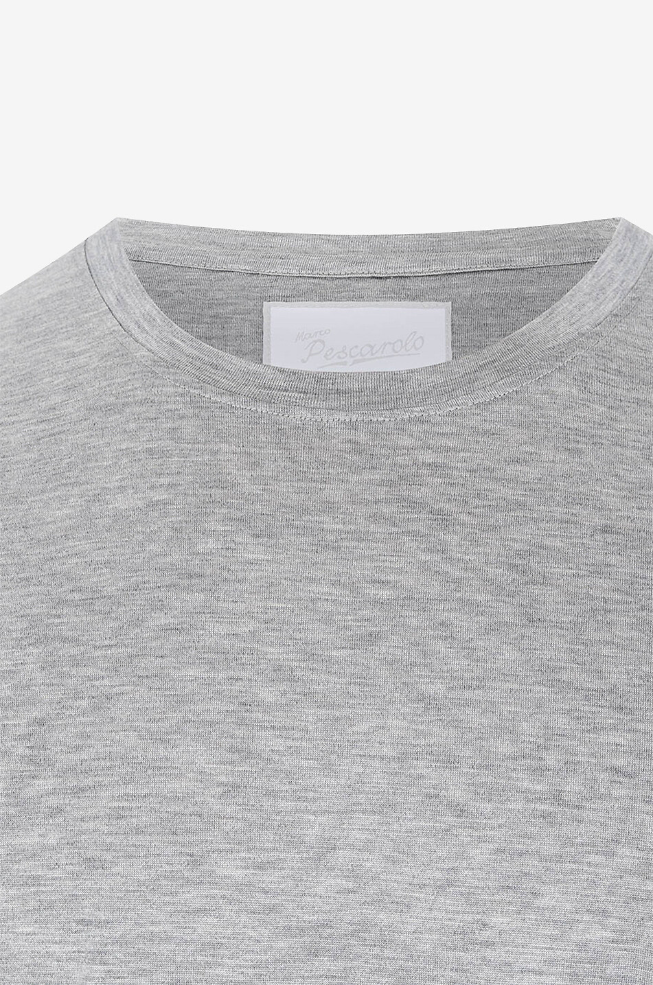 MARCO PESCAROLO James silk and cotton long-sleeved T-shirt Men LIGHT GREY 3