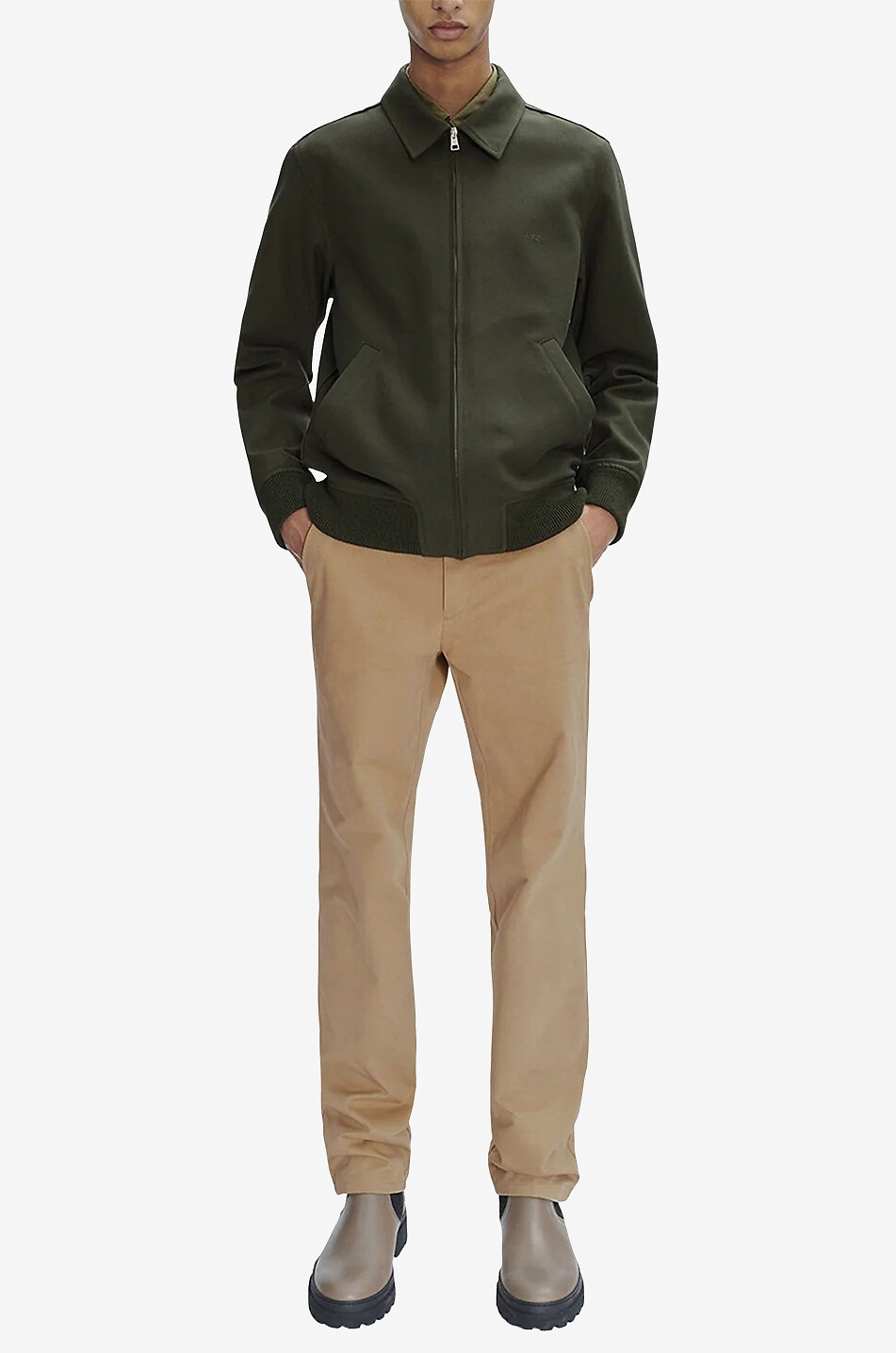 Blouson en gabardine brodé Sutherland