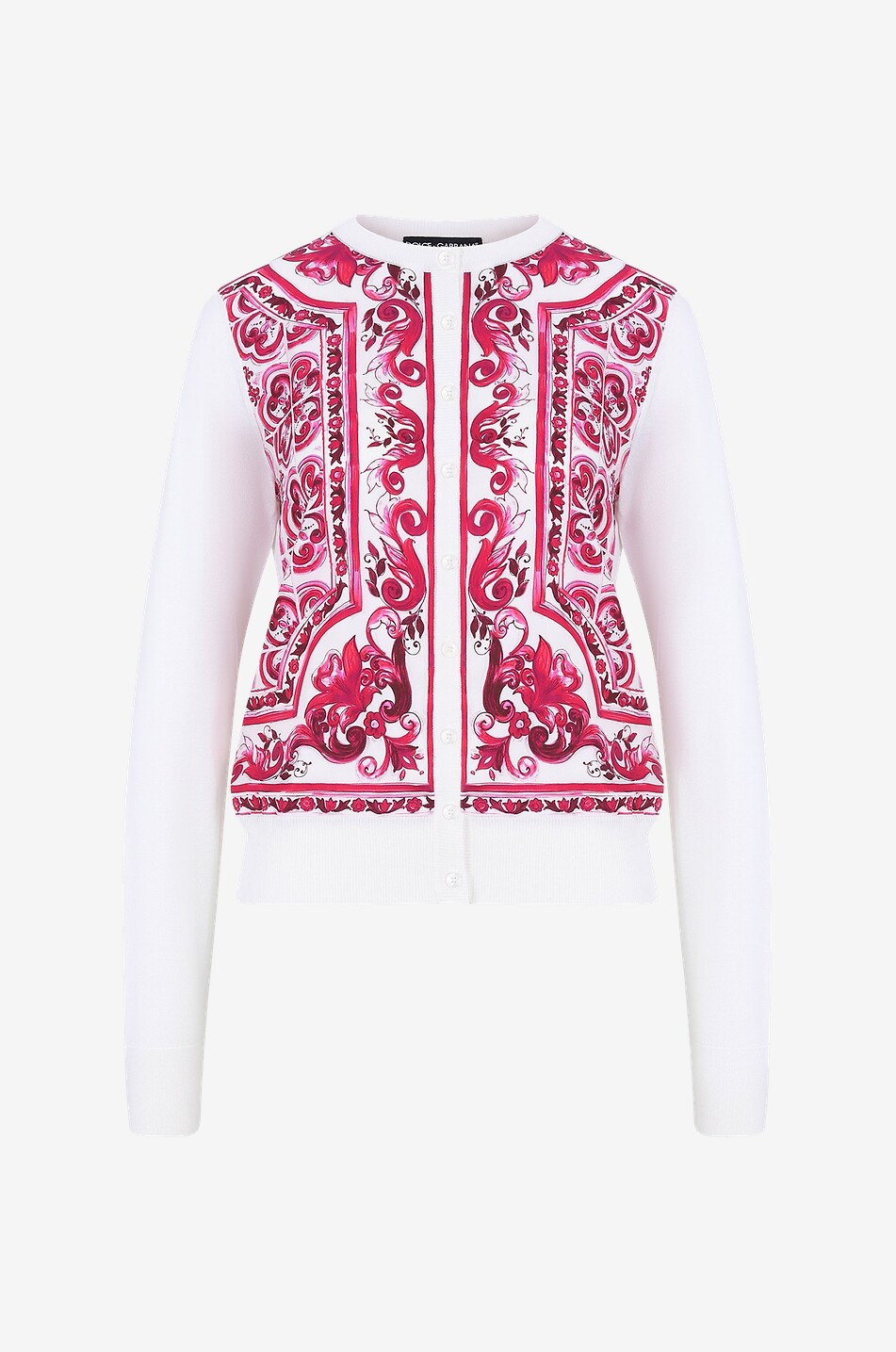 Cardigan ajusté bi-matière Majoliques