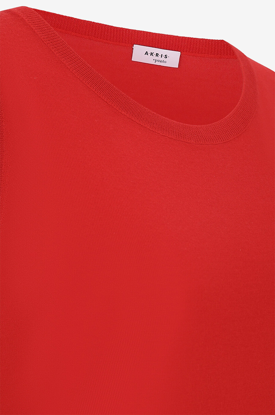 AKRIS PUNTO Pull fin sans manches en laine vierge Femme ROUGE 3