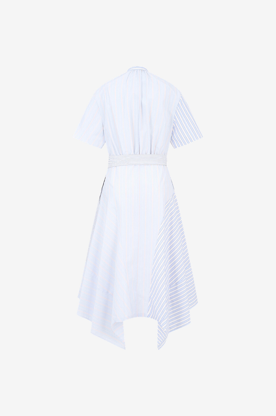 STELLA McCARTNEY Robe chemise asymétrique à patchwork rayé Femme MULTICOLORE 2