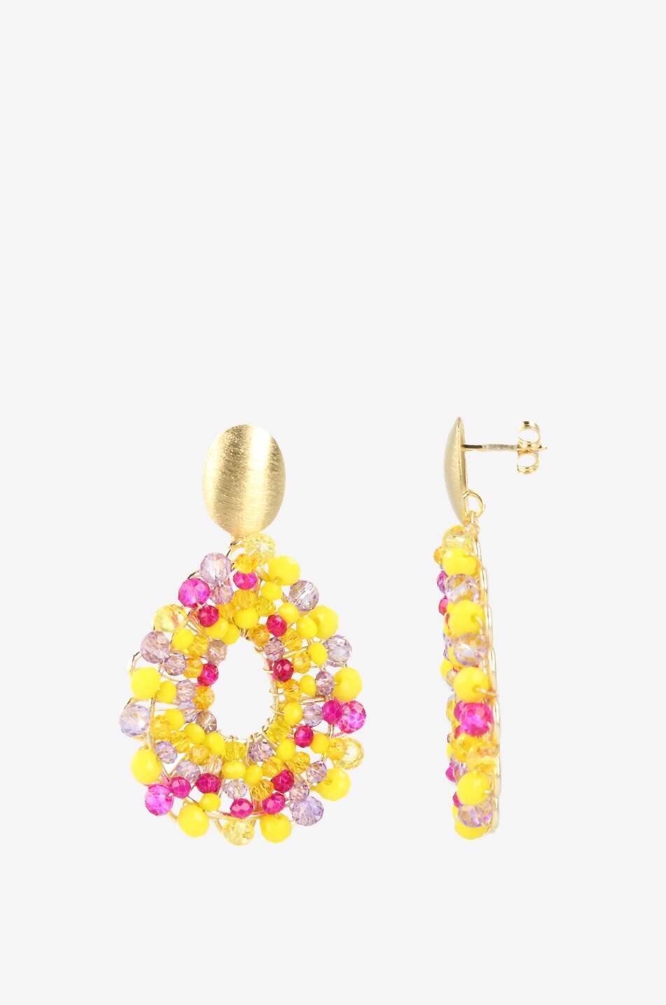 Boucles d'oreilles Mixed Yellow Babs Drop S