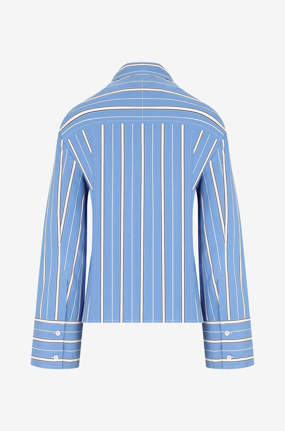 JACQUEMUS Chemise rayée déstructurée La chemise Ruban Femme BLEU 2