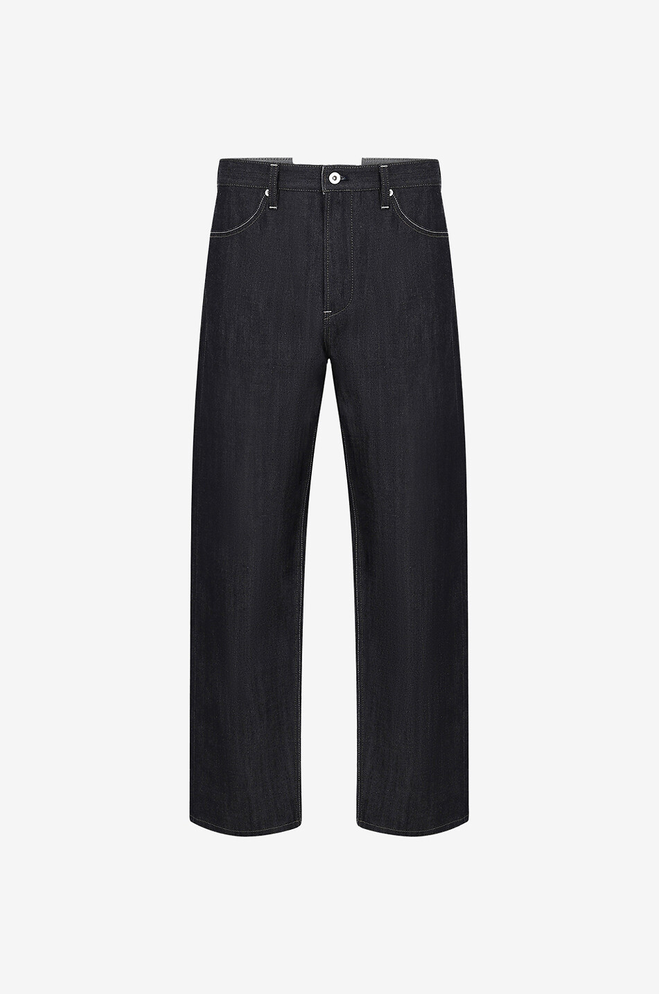 Lässig gerade dunkle Jeans