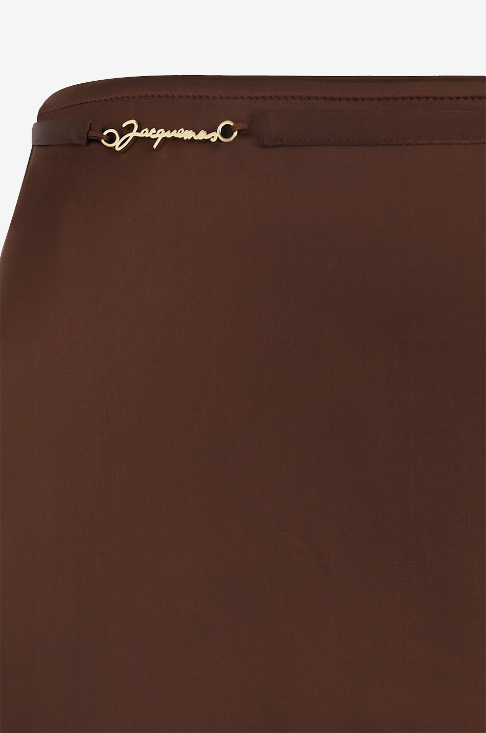 JACQUEMUS Bleistiftrock aus Satin La jupe Notte Damen DUNKELBRAUN 3