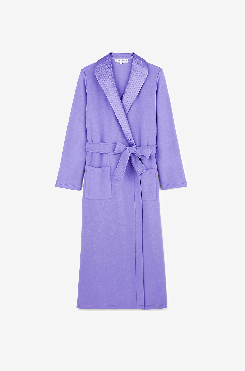 Langer Bademantel aus Fleece und Samt Prose