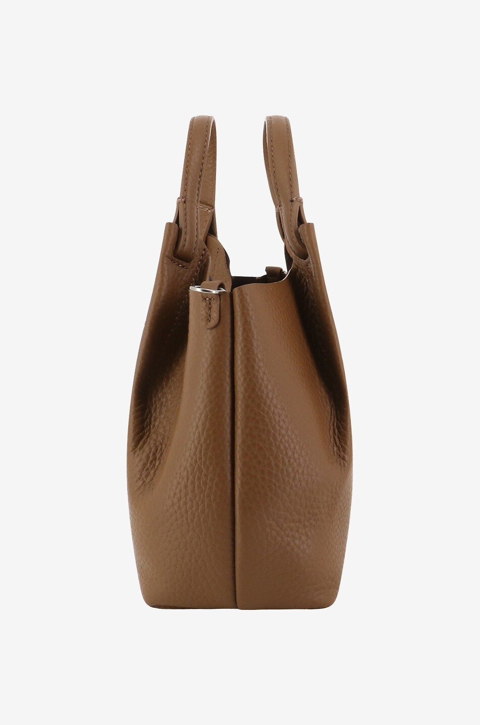 GIANNI CHIARINI Sac à main en cuir grainé Dua Femme MARRON 4