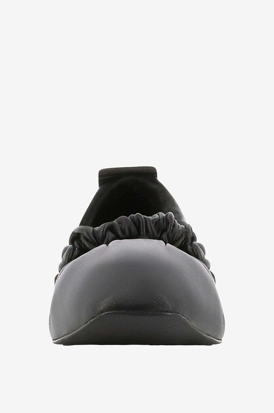 GANNI Ballerinas aus weichem Leder Scrunchie Damen SCHWARZ 2
