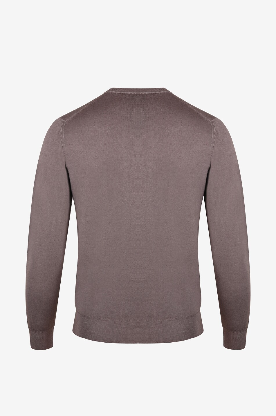 FEDELI Pull en laine à col rond Argentina Homme MARRON 2