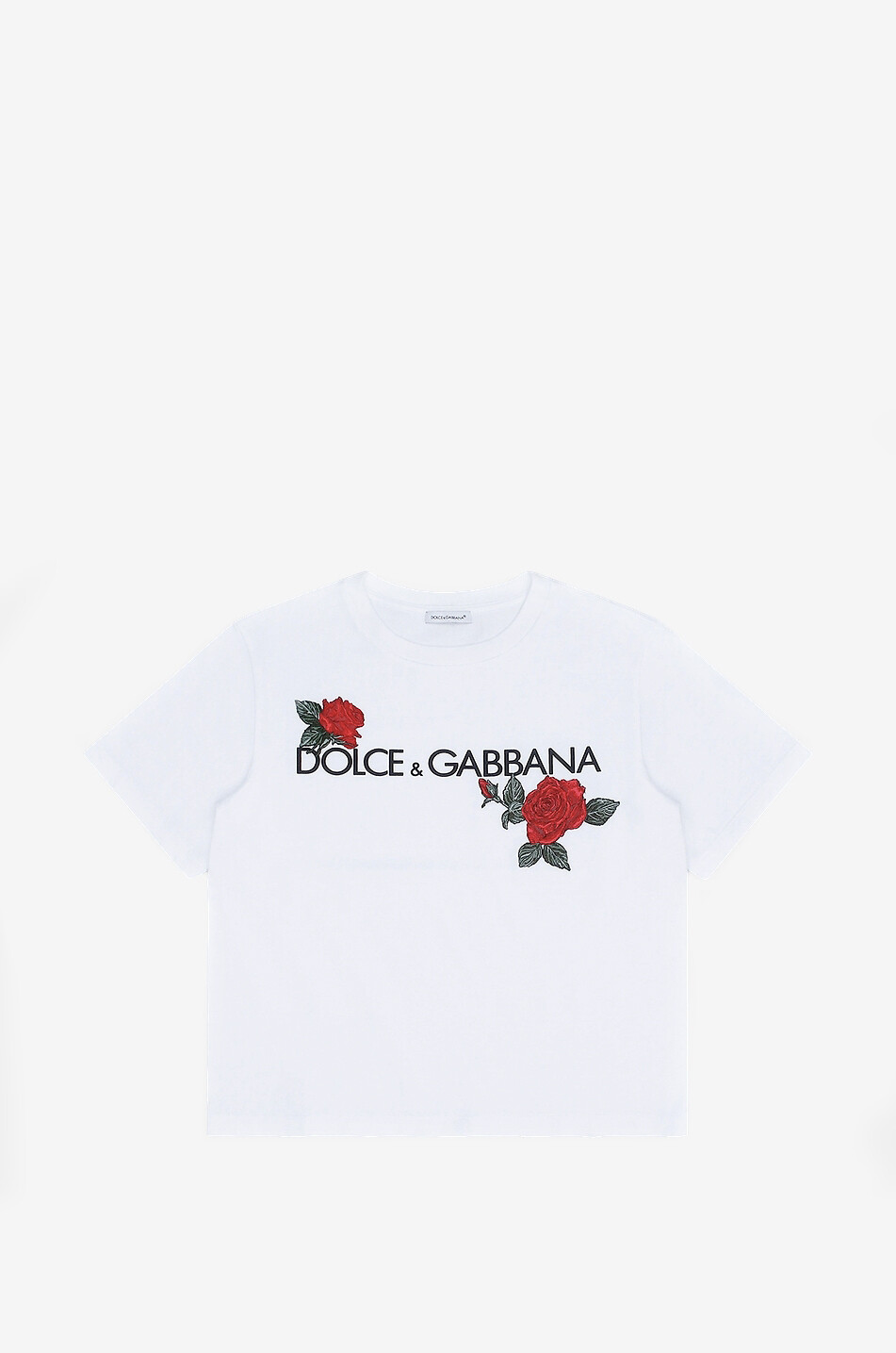 T-shirt fille orné de patchs roses