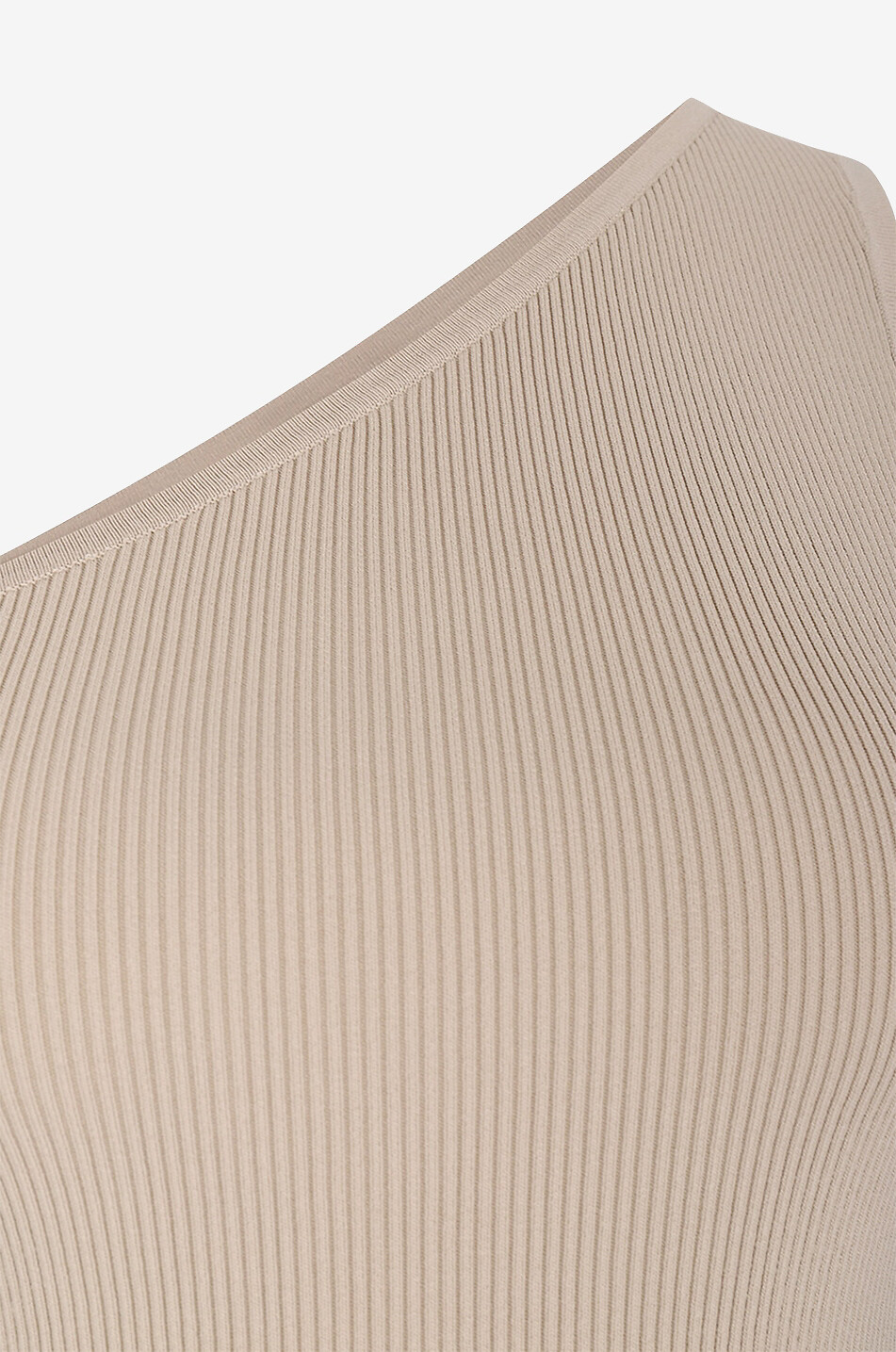 TOTEME Asymmetrisches Stricktop One-Shoulder Damen BEIGE 3