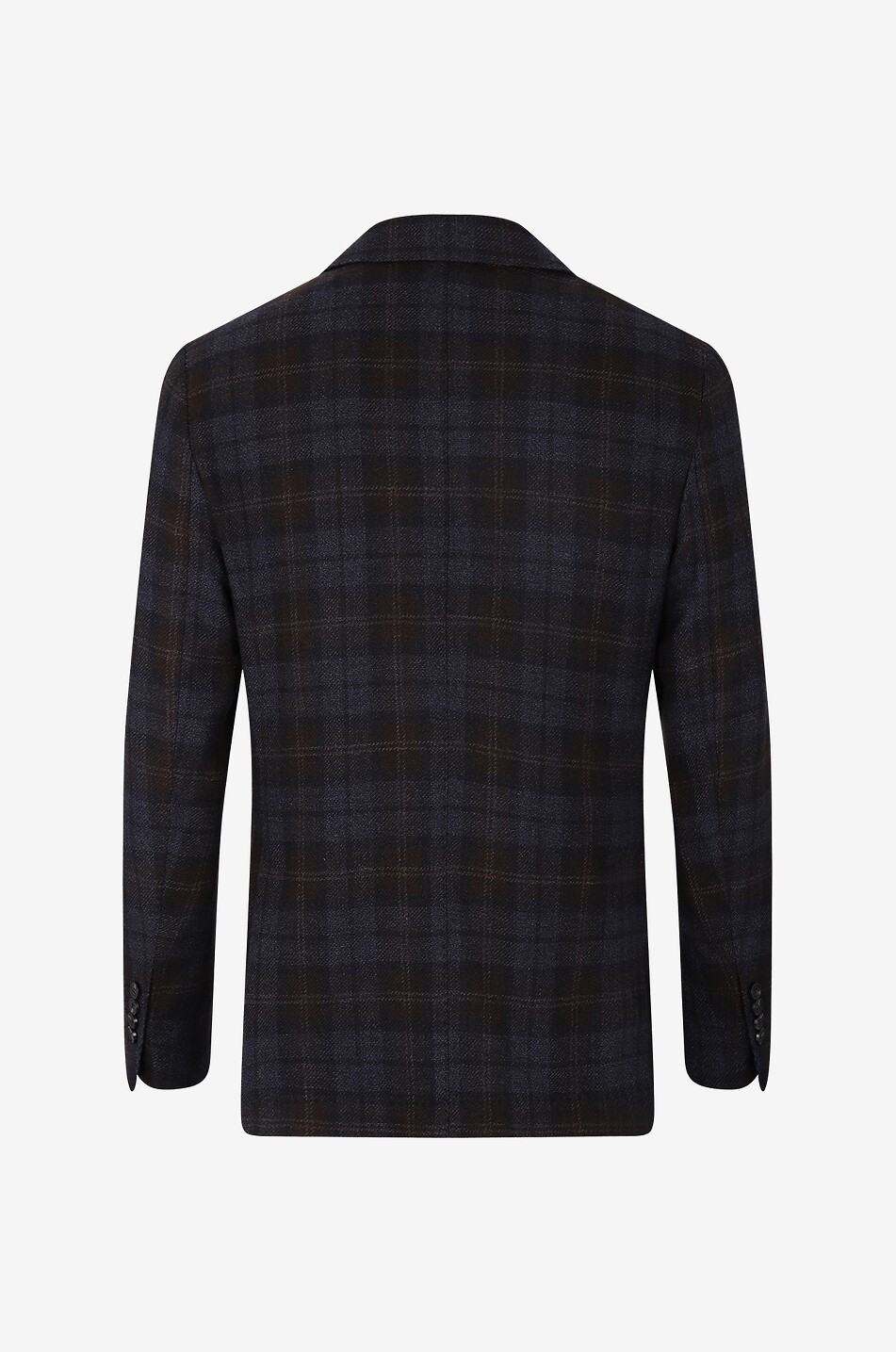 Blazer doux à carreaux discrets