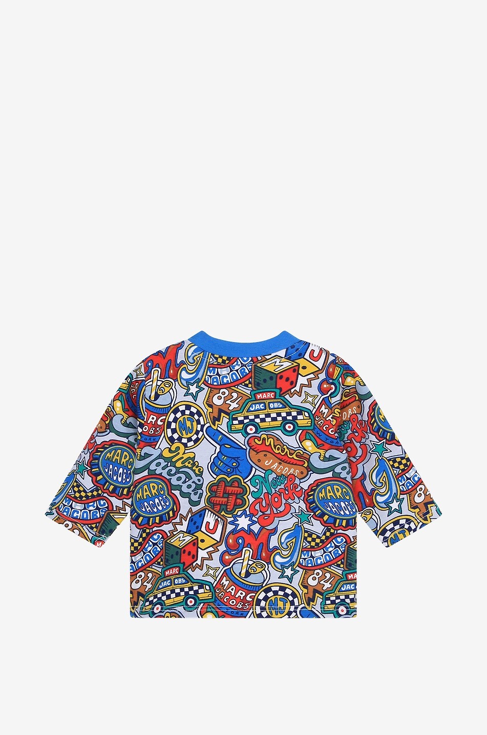 MARC JACOBS Cotton baby dungarees and T-shirt Baby BLUE 5