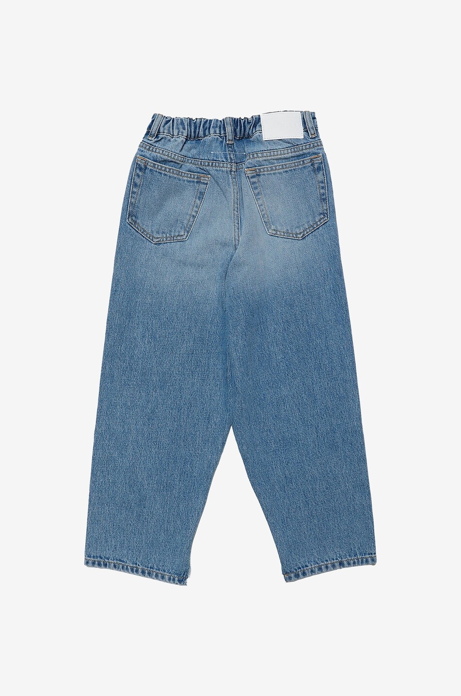 Faded ankle-frayed children's jeans