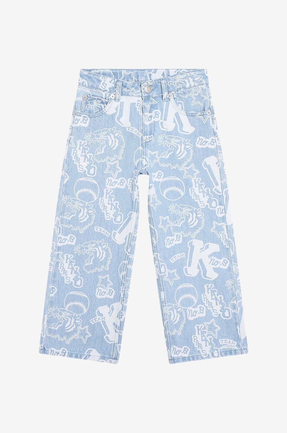 Kenzo Club Baseball girls' cotton jeans