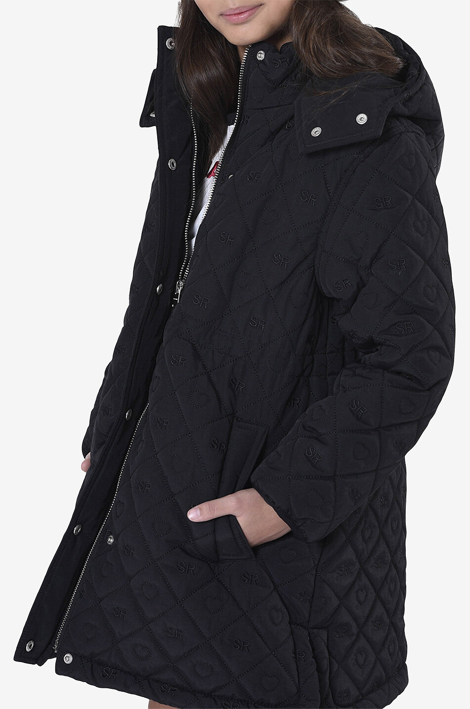 Girls' quilted coat
