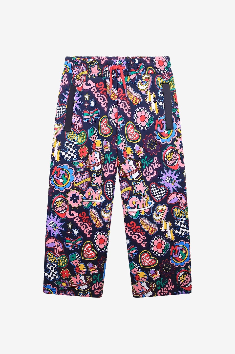 Printed girls' cotton joggers