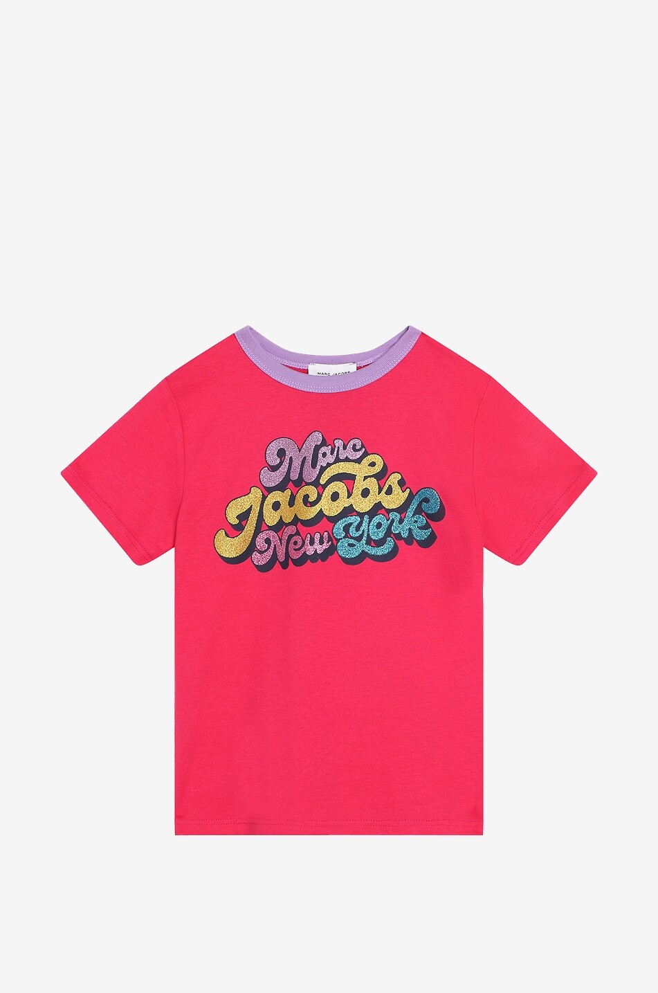MARC JACOBS Kurzärmeliges Mädchen-T-Shirt aus Baumwolle mit Print Mädchen ROSA 1