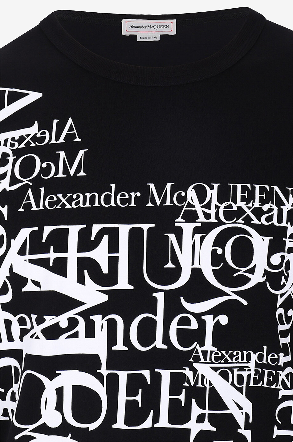 ALEXANDER McQUEEN Kurzarm-T-Shirt Multi Logos Herren SCHWARZ 3
