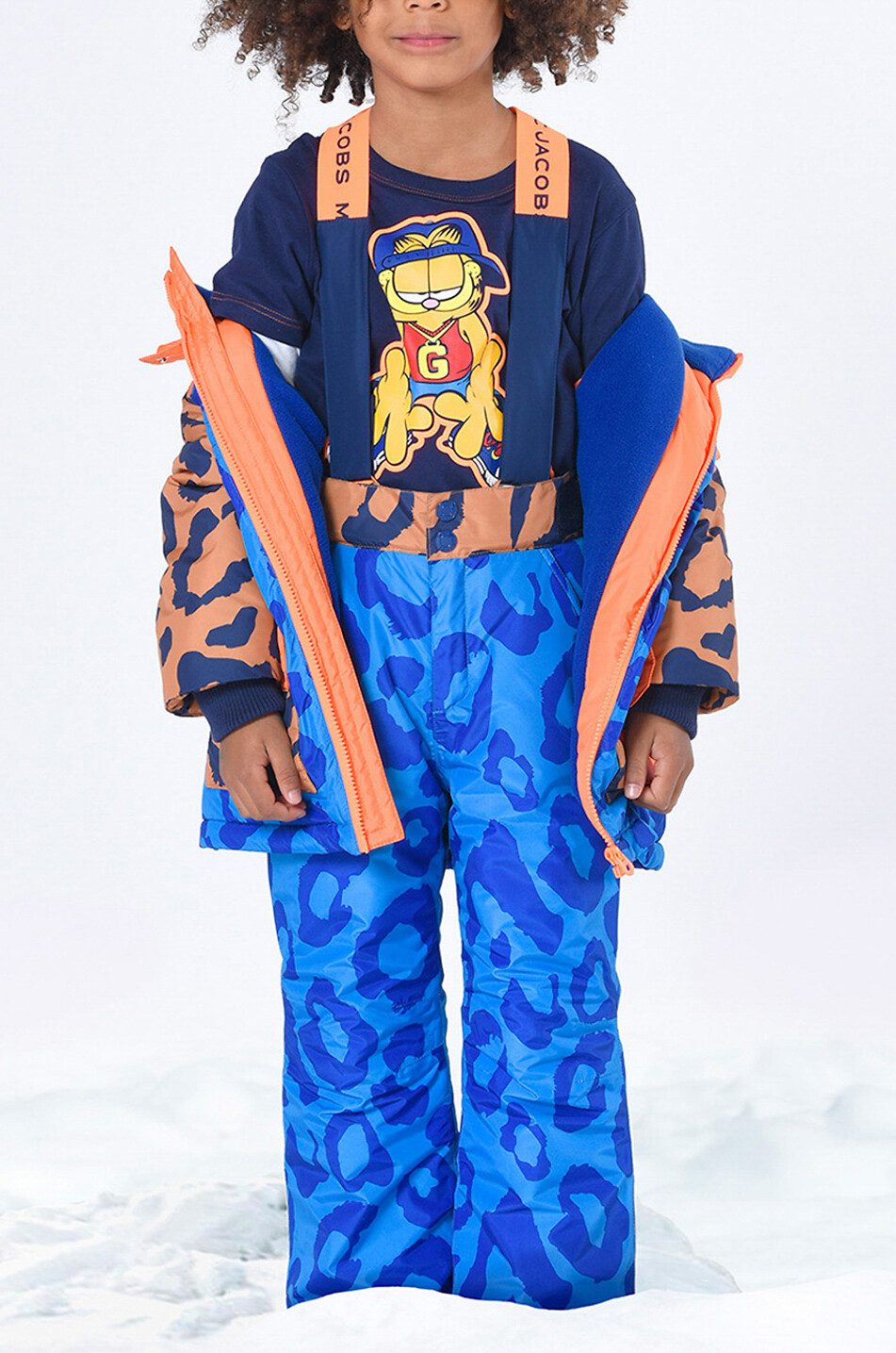 MARC JACOBS T-shirt à manches longues en coton garçon Garfield Garçon BLEU FONCE 2