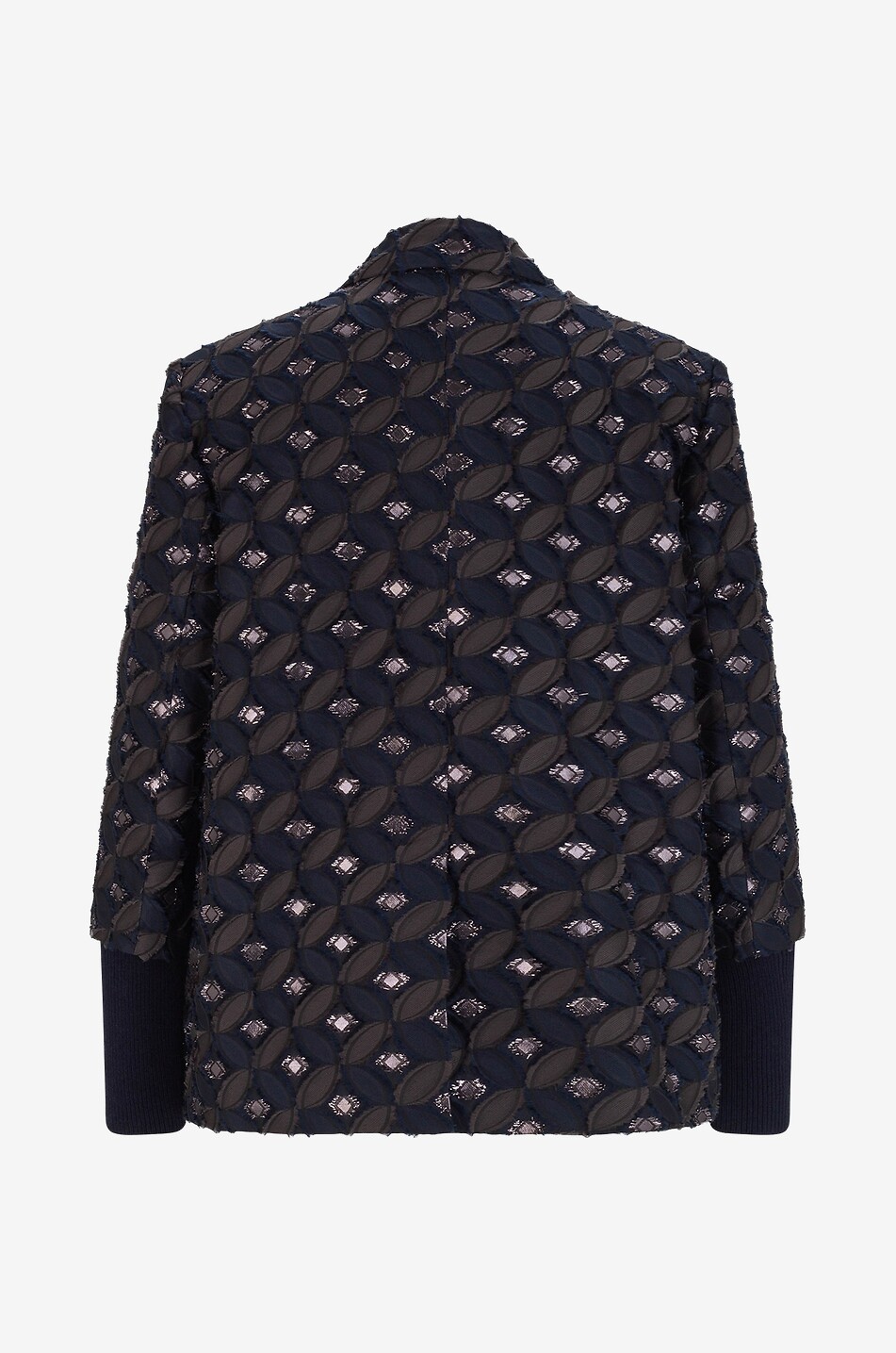 Fil Coupé jacquard double-breasted blazer