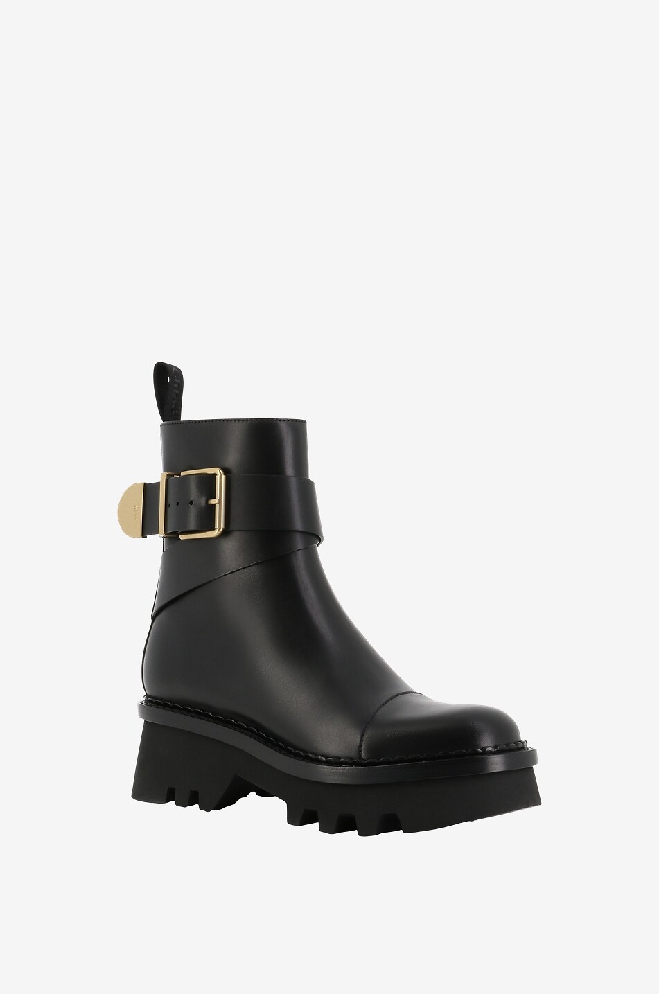 Owena platform boots with buckle