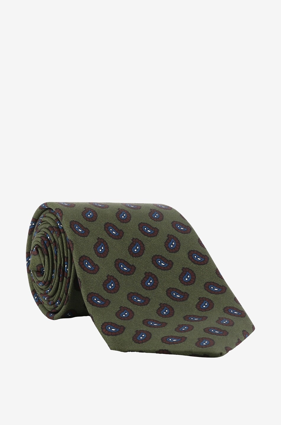 FIORIO Silk printed tie Men GREEN 1