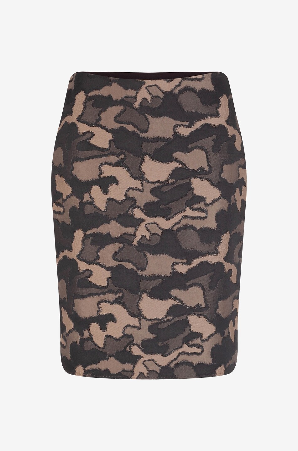 Minijupe en jacquard camouflage