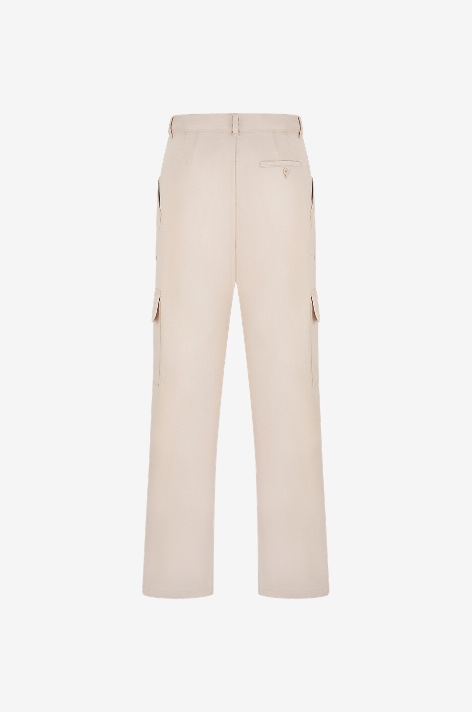 ASPESI Weite Cargohose mit hohem Bund aus Denim Damen CREMEFARBEN 2