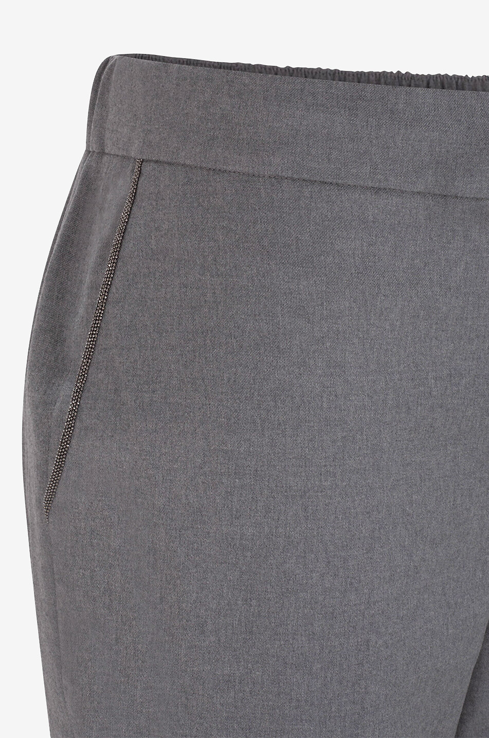 Verkürzte Flanellhose im Joggingstil Gubbio