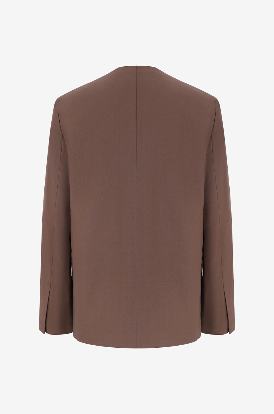 THEORY Blazer sans col en laine traçable Femme MARRON 2