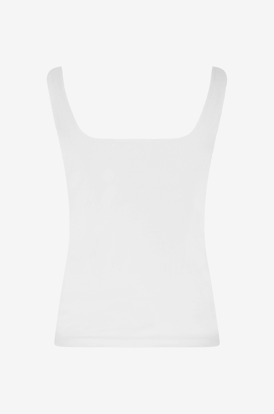 VINCE Plain pima cotton tank top Women WHITE 2
