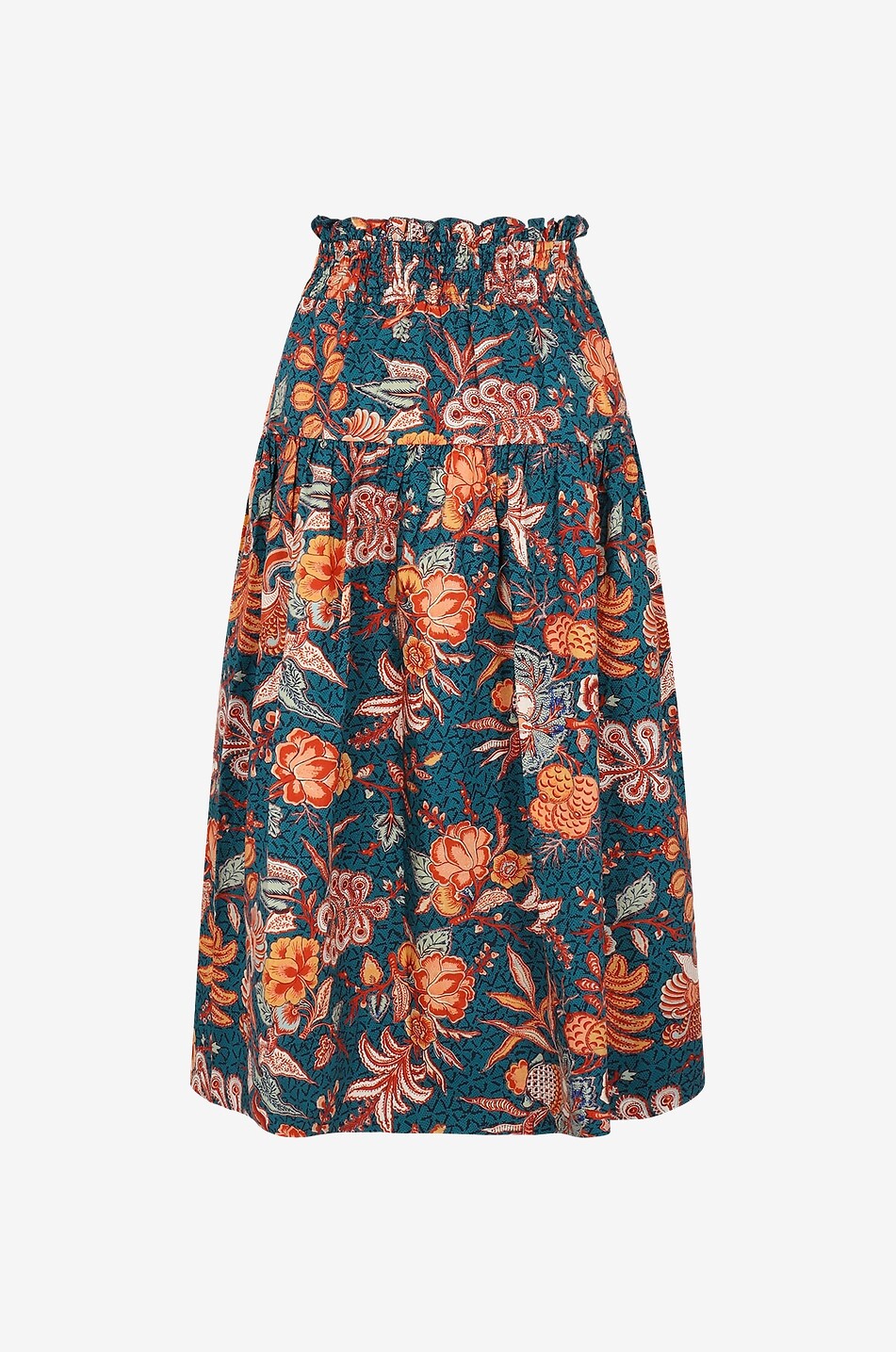 Jupe en coton fleuri Kyra