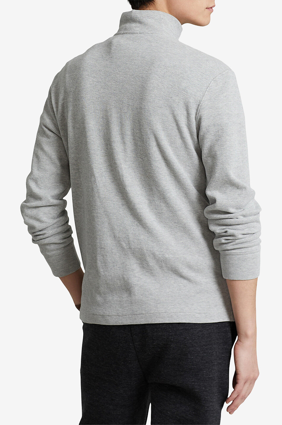 POLO RALPH LAUREN Pony half-zip stand-up collar jumper Men GREY 3