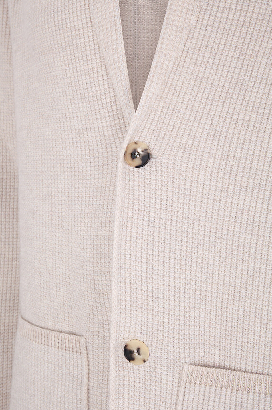 BRIONI Cashmere and wool cardigan Men Light beige 3