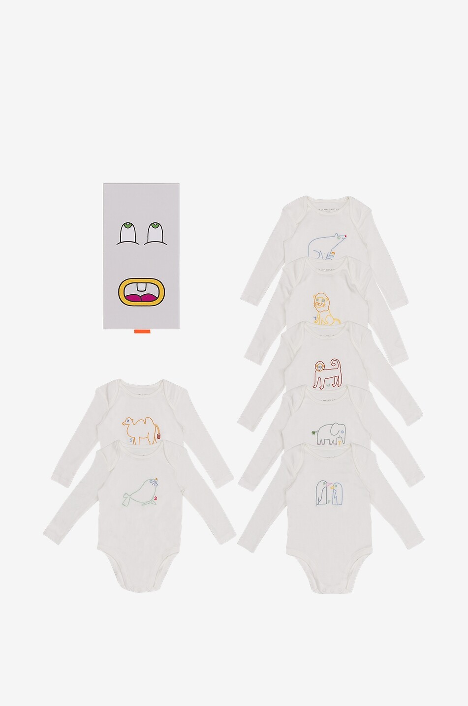 Coffret 7 bodies bébé Animals