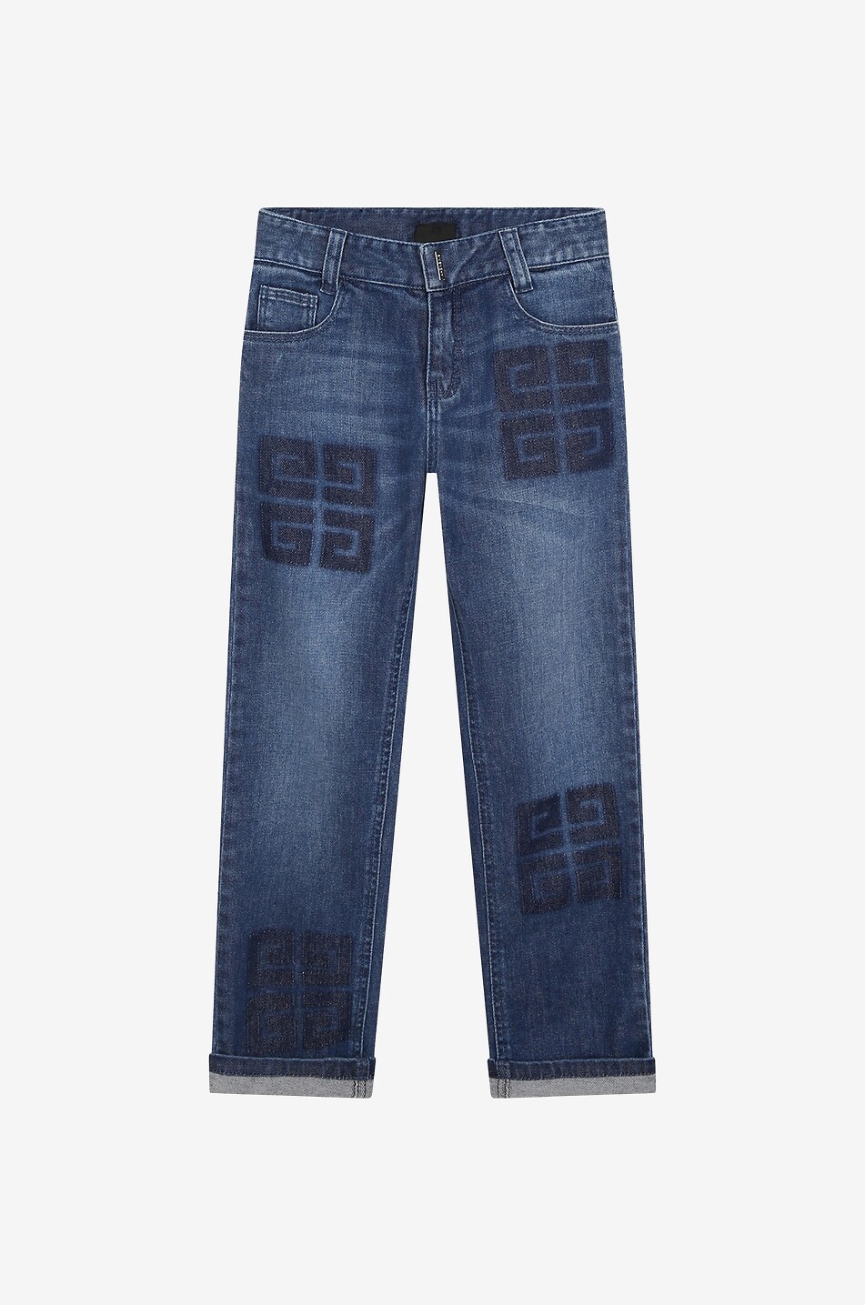 Gerade Jeans für Jungen mit Motiv 4G