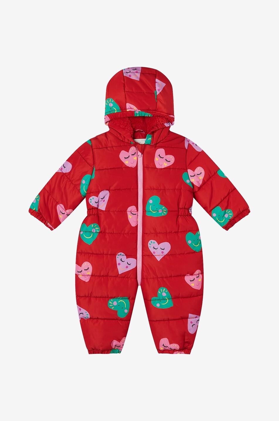 Baby-Schneeanzug mit Kapuze Smiling Hearts