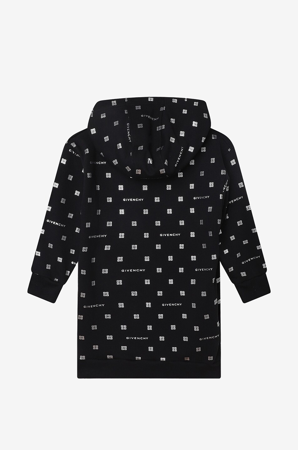 GIVENCHY Mädchen-Kapuzensweatkleid Silvery 4G Mädchen SCHWARZ 4