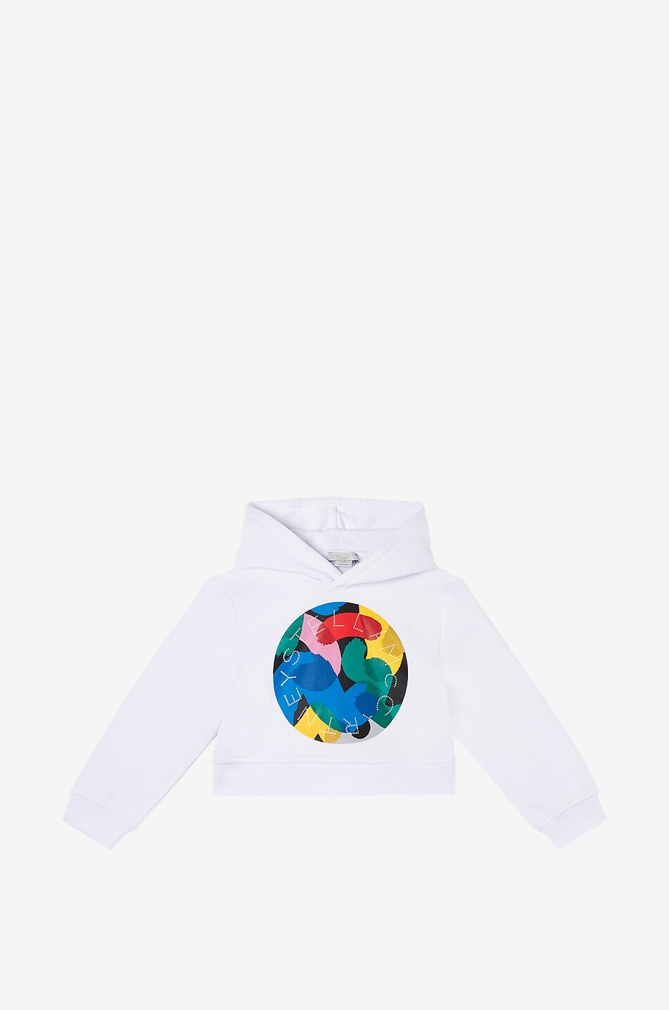 Sweat-shirt boxy fille à capuche Pop Disc Logo